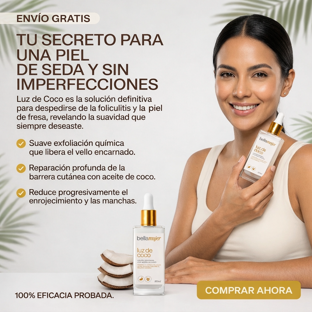 Luz de Coco: Piel de Seda y Cero Irritación