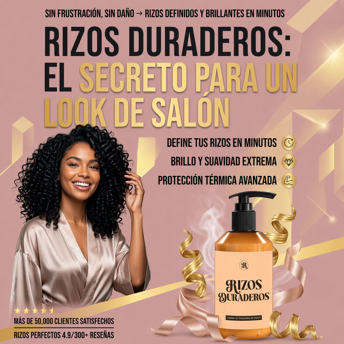 Rizos Duraderos en Segundos | Definición Profesional en Casa