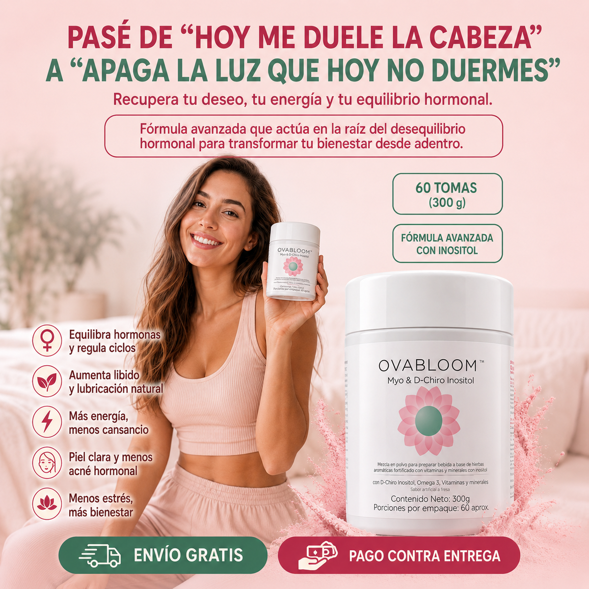 Inositol Equilibrio Hormonal | OvaBloom | Tu Ciclo en Balance Natural