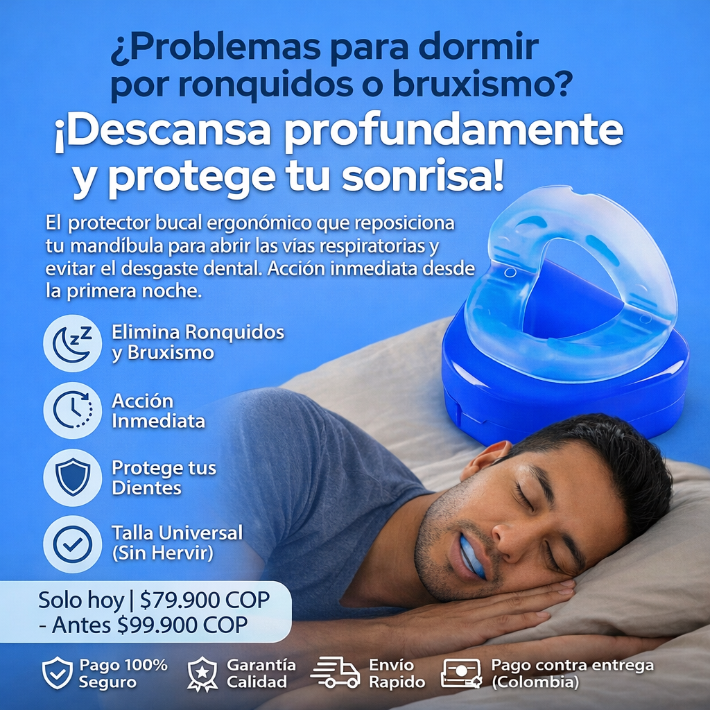 Protector Bucal Anti-Ronquidos y anti bruxismo