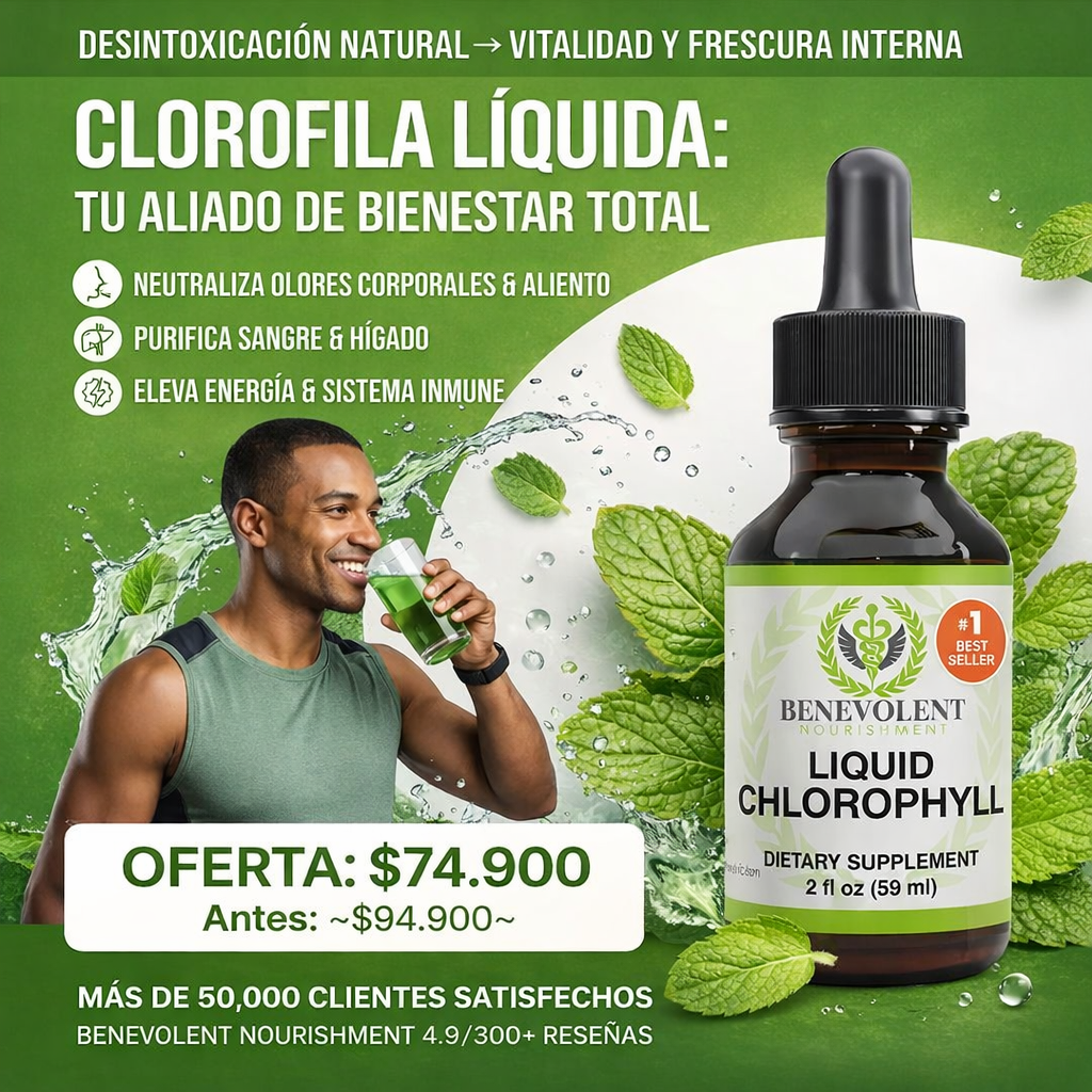 Clorofila Líquida: Tu Detox Natural en Gotas