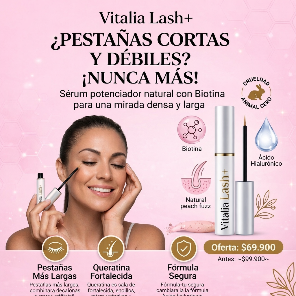 Vitalia Lash+ | Sérum Potenciador de Pestañas