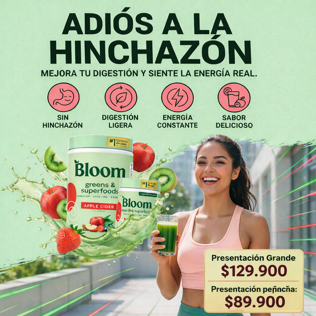 Verde Bloom | Suplemento de Superalimentos y Greens con Probióticos (Dos tamaños)