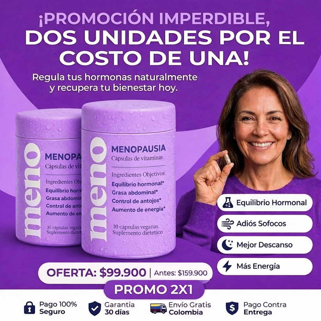 Meno | PROMO 2X1 | Apoyo Integral para la Menopausia
