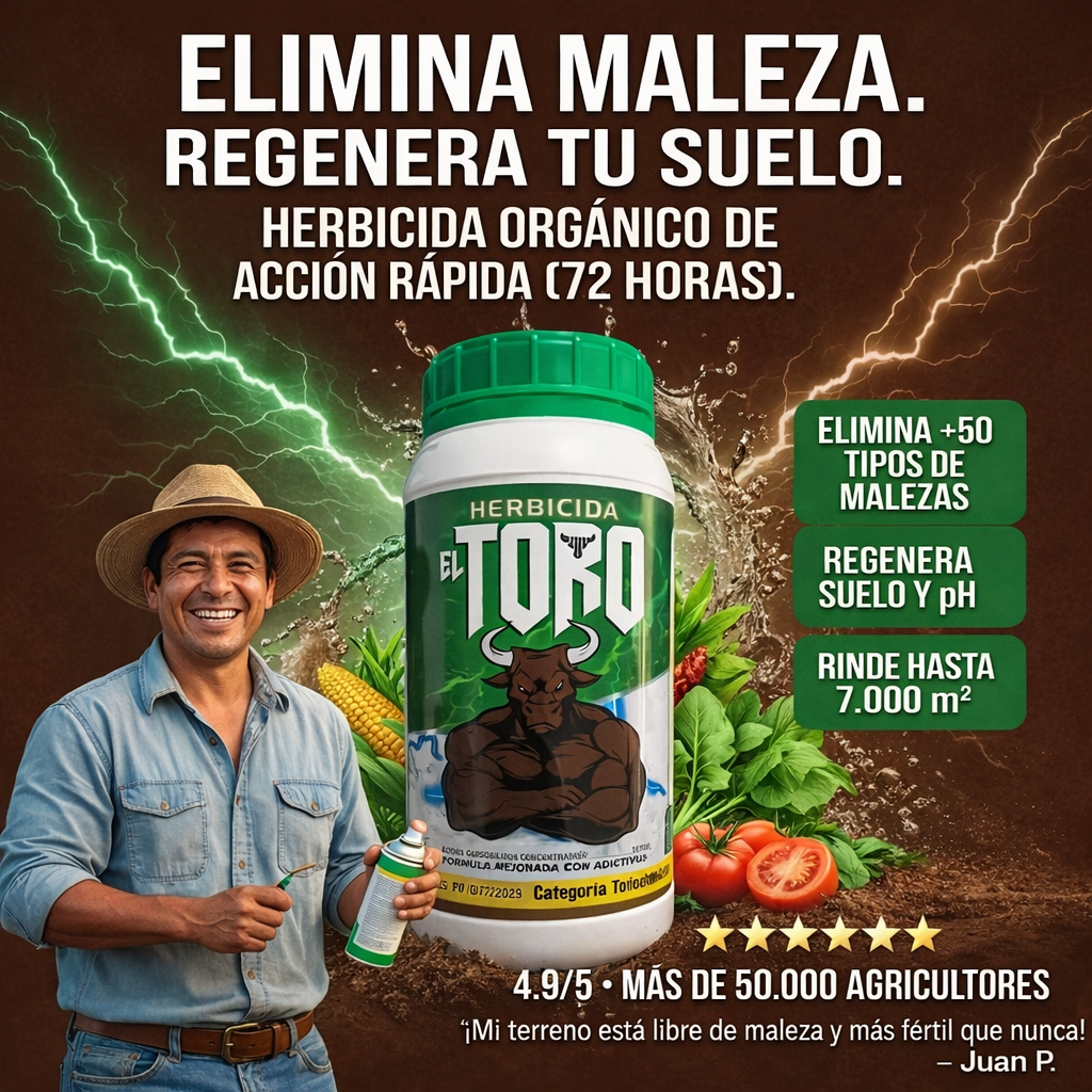 Herbicida orgánico EL TORO.